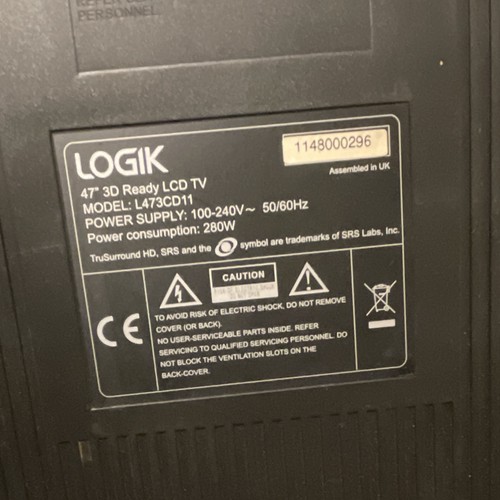 Logik l473cd11 47in lcd - 47in, tv